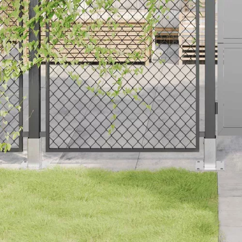  4 db horganyzott acélból oszlopalapok négyzet alakúak 61x61 mm