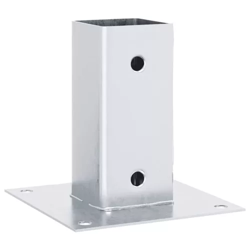  4 db horganyzott acélból oszlopalapok négyzet alakúak 61x61 mm