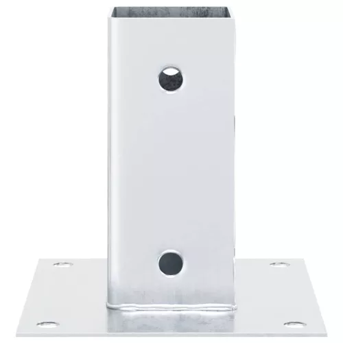  4 db horganyzott acélból oszlopalapok négyzet alakúak 61x61 mm