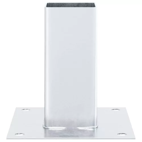  4 db horganyzott acélból oszlopalapok négyzet alakúak 61x61 mm