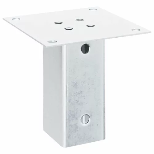  4 db horganyzott acélból oszlopalapok négyzet alakúak 71x71 mm