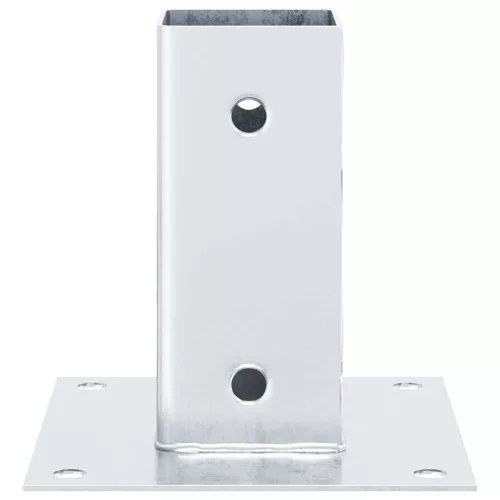  4 db horganyzott acélból oszlopalapok négyzet alakúak 71x71 mm