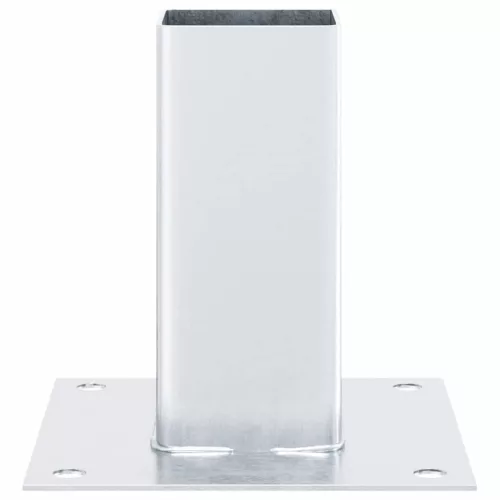  4 db horganyzott acélból oszlopalapok négyzet alakúak 71x71 mm