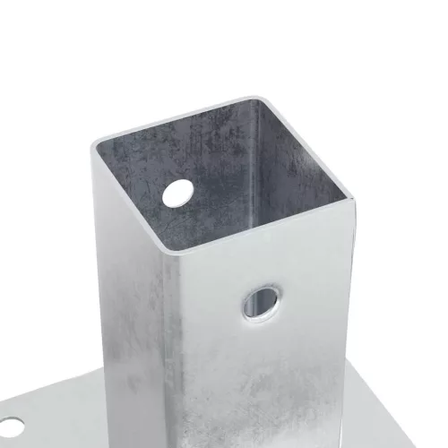  12 db horganyzott acélból oszlopalapok négyzet alakúak 71x71 mm