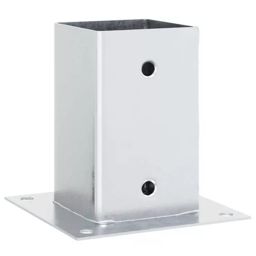  12 db horganyzott acélból oszlopalapok négyzet alakúak 81x81 mm