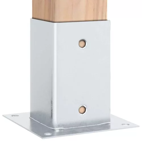  12 db horganyzott acélból oszlopalapok négyzet alakúak 81x81 mm