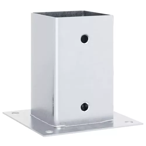  12 db horganyzott acélból oszlopalapok négyzet alakúak 91x91 mm