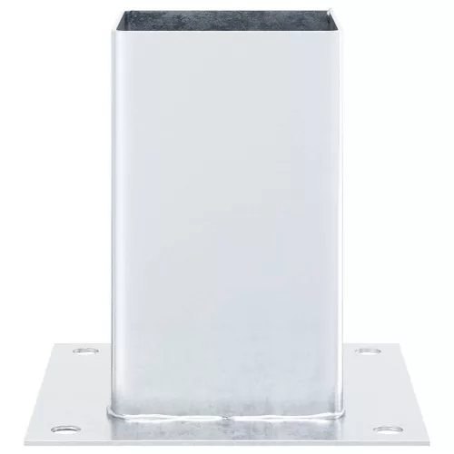  12 db horganyzott acélból oszlopalapok négyzet alakúak 91x91 mm