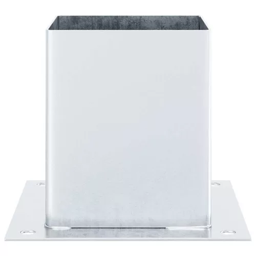  4 db horganyzott acélból oszlopalapok négyzet alakúak 101x101mm