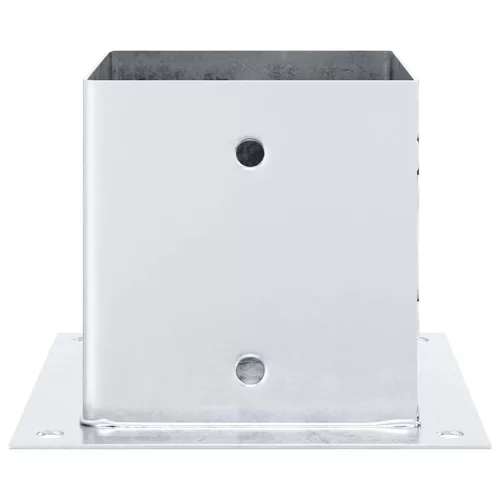  4 db horganyzott acélból oszlopalapok négyzet alakúak 141x141mm