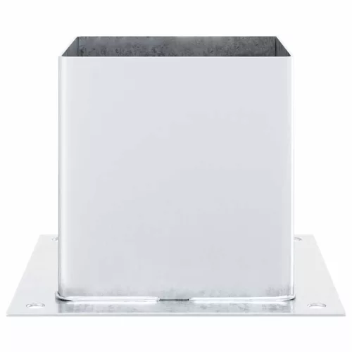  4 db horganyzott acélból oszlopalapok négyzet alakúak 141x141mm