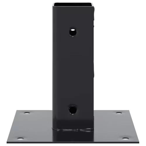  4 db antracit porszórt acél oszlopalapok négyzet alakú 46x46 mm