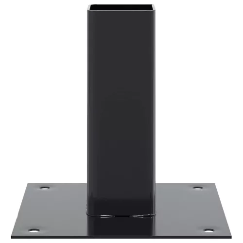  4 db antracit porszórt acél oszlopalapok négyzet alakú 46x46 mm
