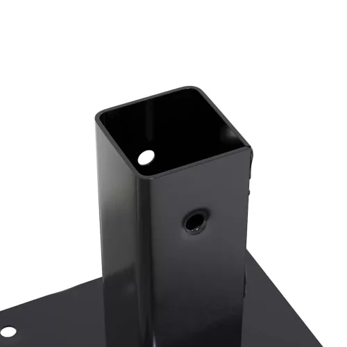  12 db antracit porszórt acél oszlopalapok négyzet alakú 46x46mm