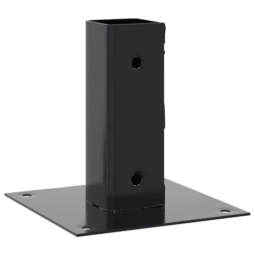  4 db antracit porszórt acél oszlopalapok négyzet alakú 51x51 mm