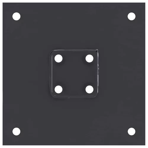  4 db antracit porszórt acél oszlopalapok négyzet alakú 51x51 mm