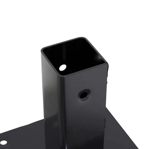  4 db antracit porszórt acél oszlopalapok négyzet alakú 51x51 mm