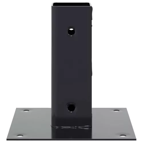  12 db antracit porszórt acél oszlopalapok négyzet alakú 51x51mm