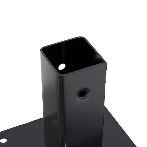  12 db antracit porszórt acél oszlopalapok négyzet alakú 51x51mm