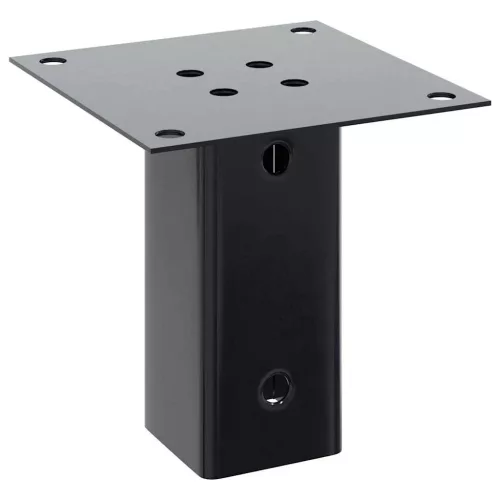  12 db antracit porszórt acél oszlopalapok négyzet alakú 61x61mm