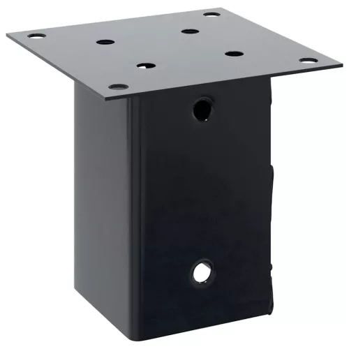  12 db antracit porszórt acél oszlopalapok négyzet alakú 81x81mm