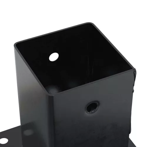  12 db antracit porszórt acél oszlopalapok négyzet alakú 91x91mm