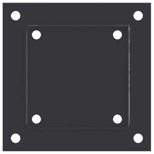  4 db antracit porszórt acél oszlopalapok négyzet alakú