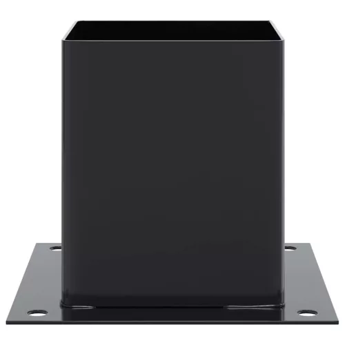  12 db antracit porszórt acél oszlopalapok négyzet alakú