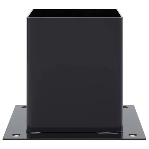  12 db antracit porszórt acél oszlopalapok négyzet alakú