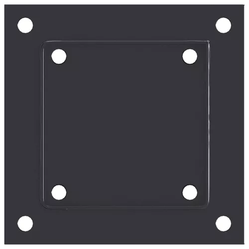  12 db antracit porszórt acél oszlopalapok négyzet alakú