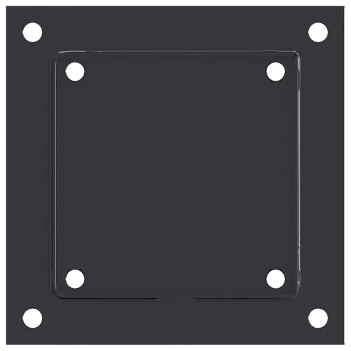  4 db antracit porszórt acél oszlopalapok négyzet alakú