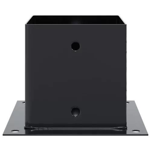  12 db antracit porszórt acél oszlopalapok négyzet alakú