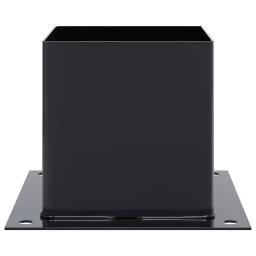  12 db antracit porszórt acél oszlopalapok négyzet alakú