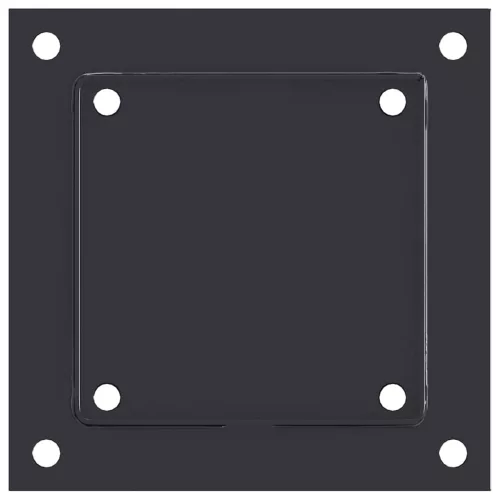  12 db antracit porszórt acél oszlopalapok négyzet alakú