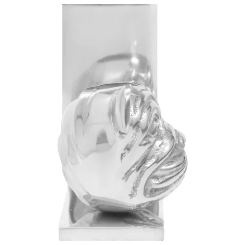  Könyvtámaszok 2 db Ezüst 8x12x16,5 cm Alumínium Kutyás