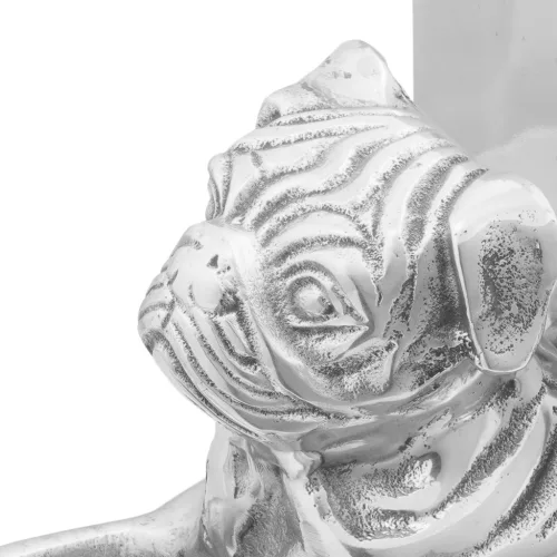  Könyvtámaszok 2 db Ezüst 12x15x18 cm Alumínium Kutya