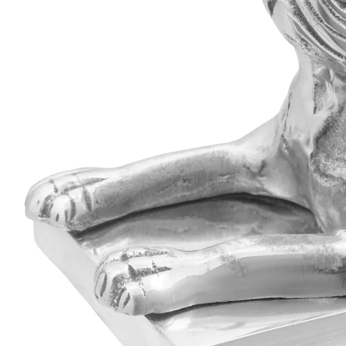  Könyvtámaszok 2 db Ezüst 12x15x18 cm Alumínium Kutya