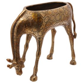    Zsiráf Alakú Jégvödör Sárgaréz - 49x22x39 cm Alumínium