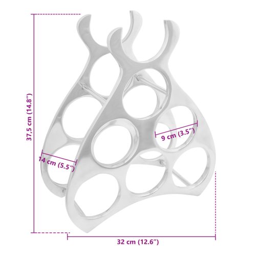  Ezüst Borpolc 38 x 33 x 13 cm Alumínium