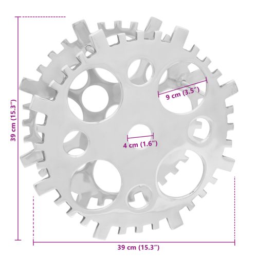  ezüst borosállvány 15.4x5.5x15.4 inch Alumínium