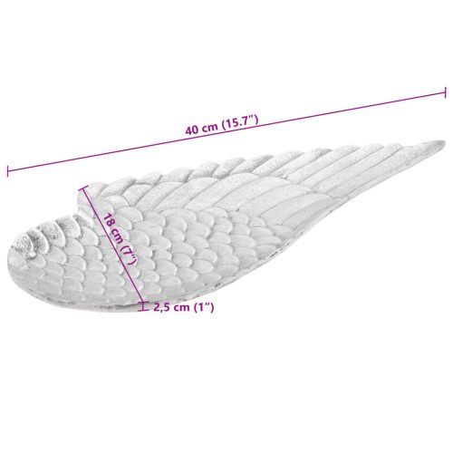  Gyümölcs Kosarak 2 db Ezüst 40x18x4 cm Alumínium