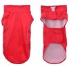  piros poliészter kutya esőkabát fényvisszaverő csíkokkal XXS