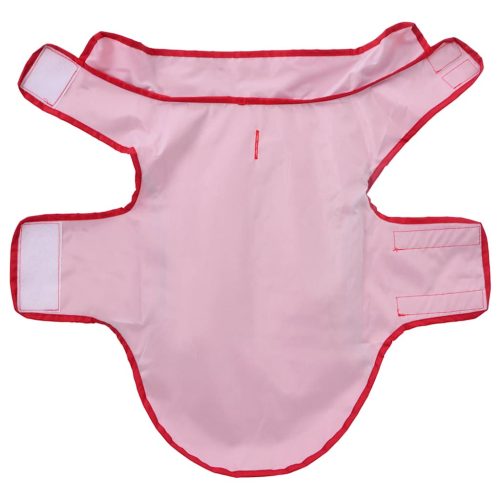  piros poliészter kutya esőkabát fényvisszaverő csíkokkal XXS