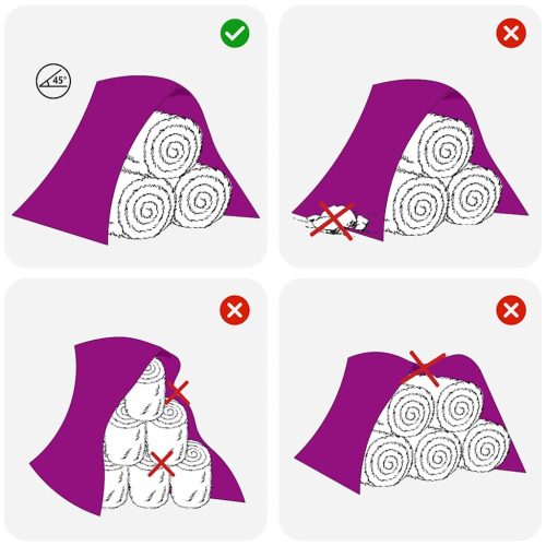  polipropilén szénakazal ponyva 10,4x12,5 m 140 g/m²