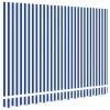  Napellenző ponyva Kék és Fehér 235 x 195 cm Poliészter