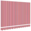  Napellenző ponyva Piros és Fehér 235 x 195 cm Poliészter