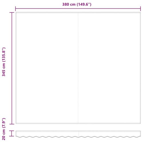  Napellenző ponyva Világosszürke 4 × 3,5 m Poliészter