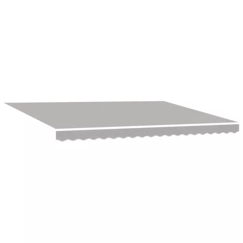  Napellenző ponyva Világosszürke 430 x 345 cm Poliészter