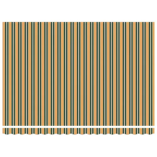  Napellenző ponyva Zöld és sárga 4,5 × 3,5 m Poliészter