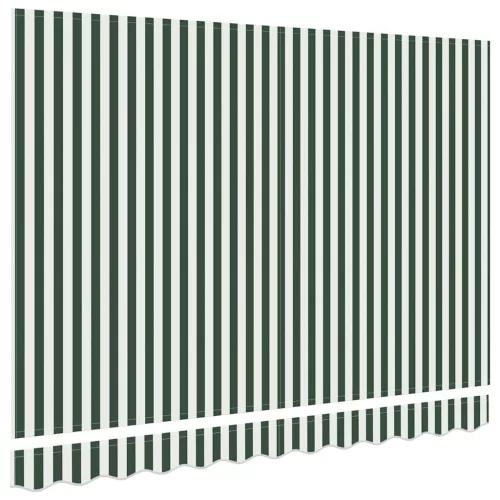  Napellenző ponyva Zöld és Fehér 235 x 195 cm Poliészter